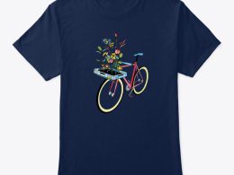 تیشرت-Flower Bicycle-هنری