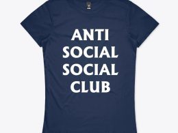 تیشرت-Anti social club-نوشته