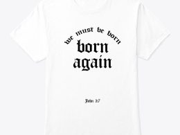 تیشرت-Born Again-نوشته