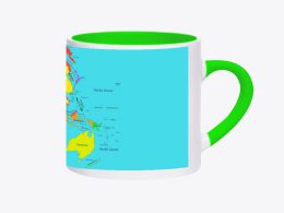 فنجان-نقشه جهان-سفر و ادونچر
